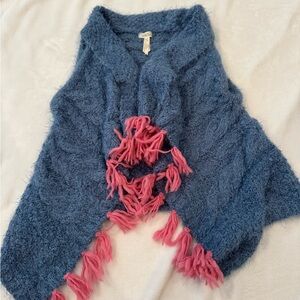 Matilda Jane Blue and Pink Sweater Vest